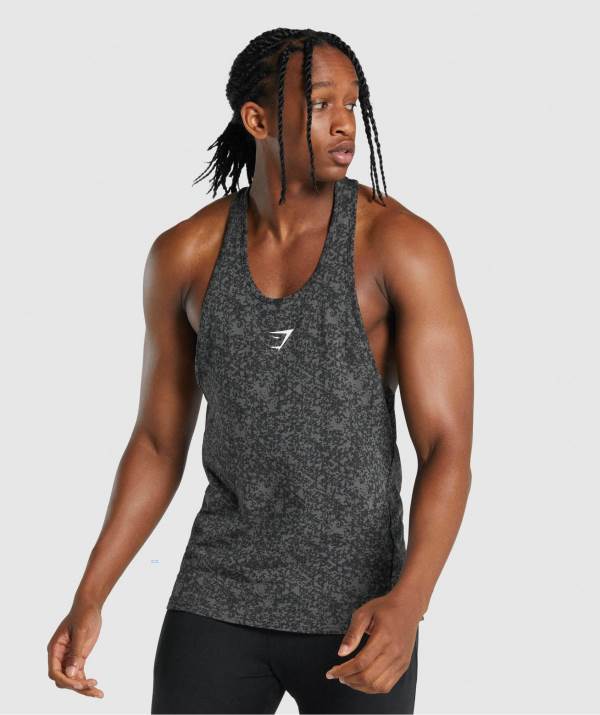 Panske Tielko Gymshark Critical 2.0 Stringer Siva | NI5432706